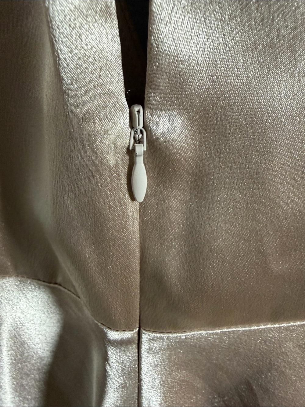 Birdy Grey Satin V-Neck Bridal Gown in Champagne Taupe - Picture 4 of 8